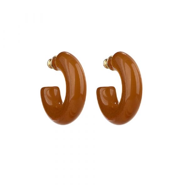 CAMPS & CAMPS | Tiny pearly golden hoops